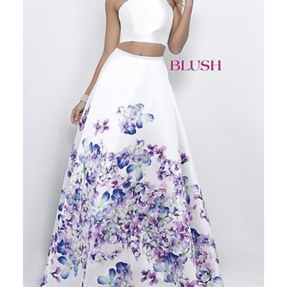 Two piece prom dress